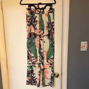 Floral Wide-Leg Pants
